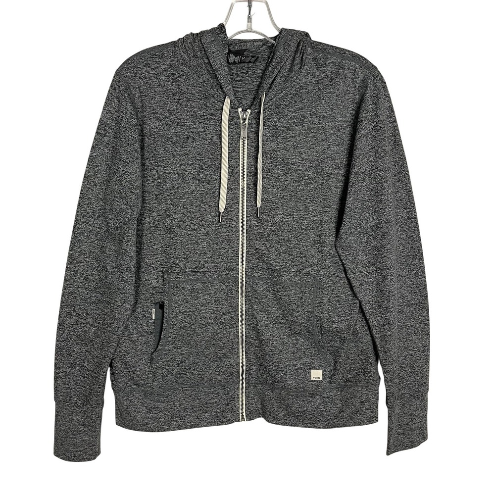 Vuori Halo Performance Hoodie Full Zip Women's M Lightweight Gray Heather